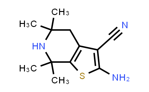 CAS No. 133894-39-0, 2-Amino-5,5,7,7-tetramethyl-4,5,6,7-tetrahydrothieno[2,3-c]pyridine-3-carbonitrile