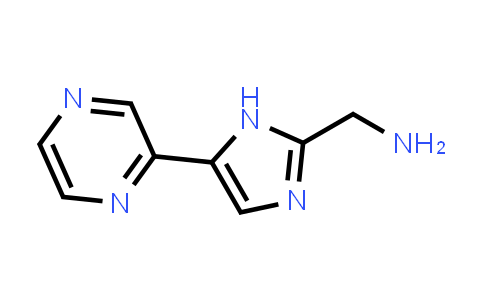 CAS No. 1339078-26-0, (5-(Pyrazin-2-yl)-1H-imidazol-2-yl)methanamine