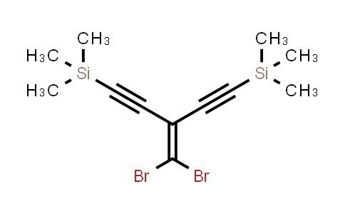 CAS No. 133968-81-7, (3-(Dibromomethylene)penta-1,4-diyne-1,5-diyl)bis(trimethylsilane)