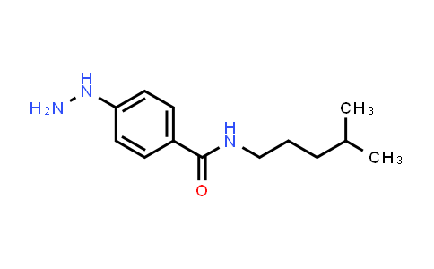 CAS No. 1340023-17-7, 4-Hydrazinyl-N-(4-methylpentyl)benzamide