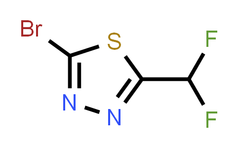 CAS No. 1340313-49-6, 2-Bromo-5-(difluoromethyl)-1,3,4-thiadiazole