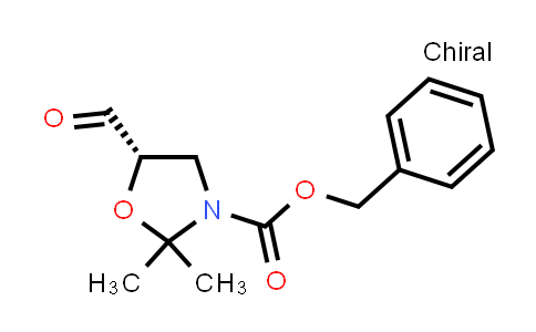 CAS No. 134038-74-7, Benzyl (5S)-5-formyl-2,2-dimethyl-1,3-oxazolidine-3-carboxylate