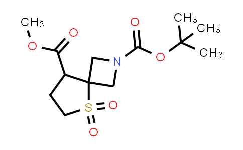 CAS No. 1340481-80-2, 2-(tert-Butyl) 8-methyl 5-thia-2-azaspiro[3.4]octane-2,8-dicarboxylate 5,5-dioxide
