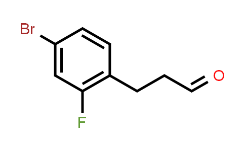 CAS No. 134057-96-8, Benzenepropanal, 4-bromo-2-fluoro-