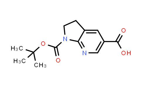 CAS No. 1341037-48-6, 1-(tert-Butoxycarbonyl)-2,3-dihydro-1H-pyrrolo[2,3-b]pyridine-5-carboxylic acid