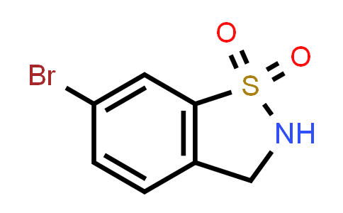 CAS No. 1341040-15-0, 6-Bromo-2,3-dihydrobenzo[d]isothiazole 1,1-dioxide