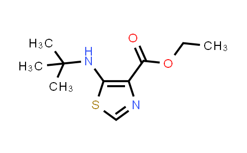 CAS No. 1341132-68-0, Ethyl 5-(tert-butylamino)thiazole-4-carboxylate