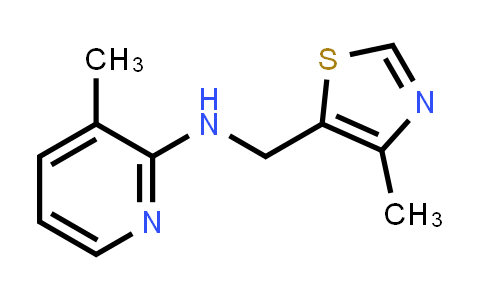 CAS No. 1341589-45-4, 3-Methyl-N-[(4-methyl-1,3-thiazol-5-yl)methyl]pyridin-2-amine