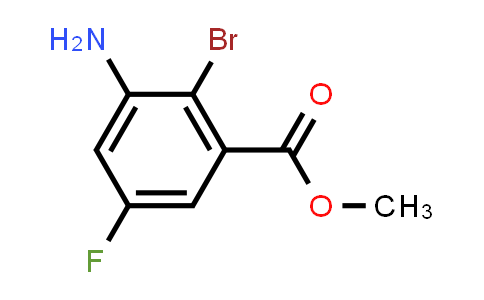 CAS No. 1342063-52-8, Methyl 3-amino-2-bromo-5-fluorobenzoate