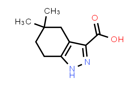 CAS No. 1342547-91-4, 5,5-Dimethyl-4,5,6,7-tetrahydro-1H-indazole-3-carboxylic acid