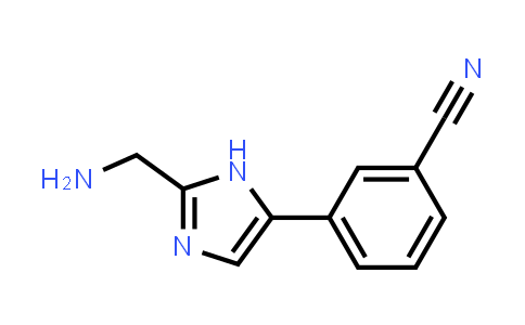 CAS No. 1342554-13-5, 3-(2-(Aminomethyl)-1H-imidazol-5-yl)benzonitrile