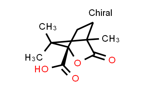 CAS No. 13429-83-9, (1S)-4,7,7-Trimethyl-3-oxo-2-oxabicyclo[2.2.1]heptane-1-carboxylic acid