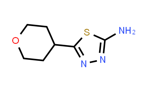 CAS No. 1343013-17-1, 5-(Oxan-4-yl)-1,3,4-thiadiazol-2-amine
