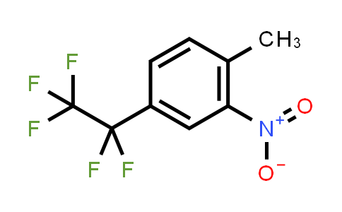 CAS No. 134302-31-1, 1-Methyl-2-nitro-4-(perfluoroethyl)benzene