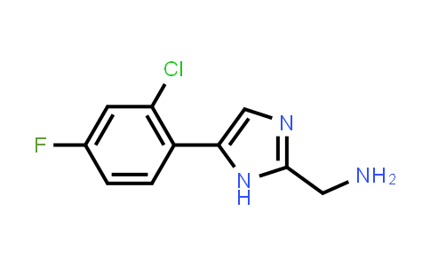 CAS No. 1343104-67-5, (5-(2-chloro-4-fluorophenyl)-1H-imidazol-2-yl)methanamine