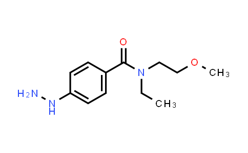 CAS No. 1343182-86-4, N-Ethyl-4-hydrazinyl-N-(2-methoxyethyl)benzamide