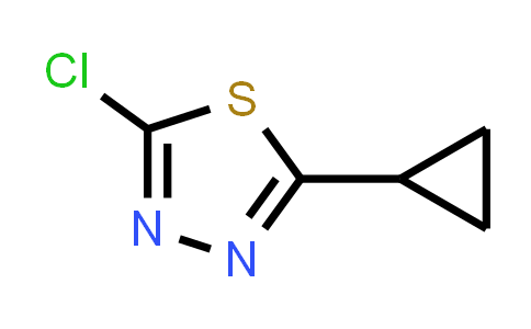 CAS No. 1343234-55-8, 2-Chloro-5-cyclopropyl-1,3,4-thiadiazole