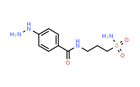 CAS No. 1343334-75-7, 4-Hydrazinyl-N-(3-sulfamoylpropyl)benzamide