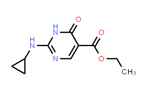 CAS No. 1343491-58-6, Ethyl 2-(cyclopropylamino)-6-oxo-1,6-dihydropyrimidine-5-carboxylate