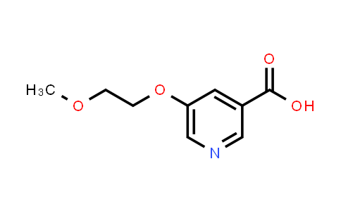 CAS No. 1343658-77-4, 5-(2-Methoxyethoxy)pyridine-3-carboxylic acid