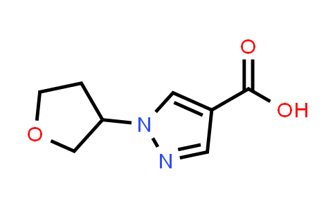 CAS No. 1343835-81-3, 1-(Tetrahydrofuran-3-yl)-1H-pyrazole-4-carboxylic acid