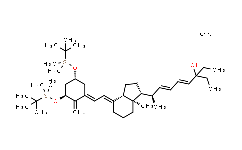 CAS No. 134404-32-3, (R,4E,6E)-8-((1R,3aS,7aR,E)-4-((E)-2-((3S,5R)-3,5-bis((tert-butyldimethylsilyl)oxy)-2-methylenecyclohexylidene)ethylidene)-7a-methyloctahydro-1H-inden-1-yl)-3-ethylnona-4,6-dien-3-ol