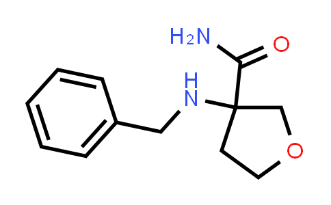 CAS No. 1344264-73-8, 3-(Benzylamino)tetrahydrofuran-3-carboxamide