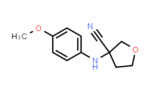 CAS No. 1344313-62-7, 3-((4-Methoxyphenyl)amino)tetrahydrofuran-3-carbonitrile