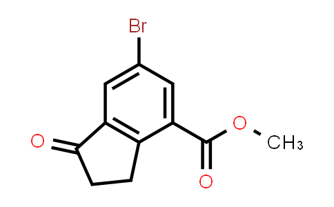 CAS No. 1344714-40-4, 1H-Indene-4-carboxylic acid, 6-bromo-2,3-dihydro-1-oxo-, methyl ester