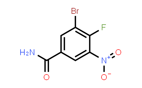 CAS No. 1345471-86-4, 3-Bromo-4-fluoro-5-nitrobenzamide