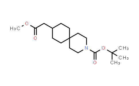 CAS No. 1346229-41-1, tert-Butyl 9-(2-methoxy-2-oxoethyl)-3-azaspiro[5.5]undecane-3-carboxylate