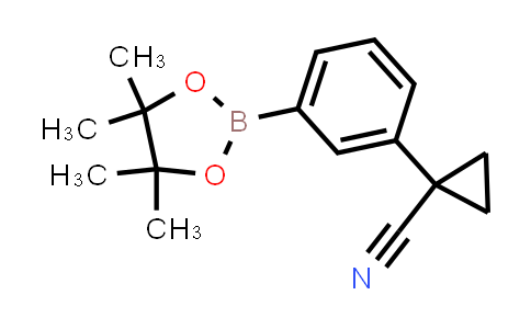 CAS No. 1346264-25-2, 1-(3-(4,4,5,5-Tetramethyl-1,3,2-dioxaborolan-2-yl)phenyl)cyclopropanecarbonitrile