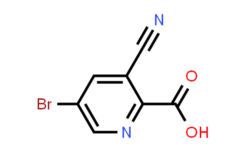 CAS No. 1346533-87-6, 5-Bromo-3-cyanopicolinic acid