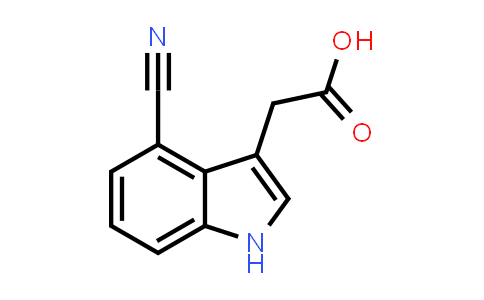 CAS No. 1346597-89-4, 2-(4-Cyano-1H-indol-3-yl)acetic acid