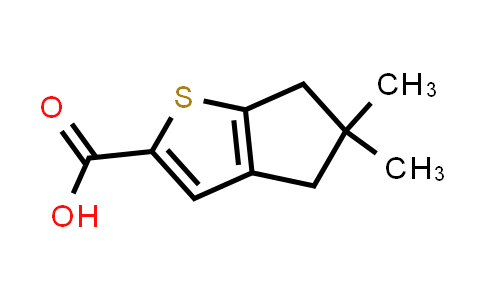 CAS No. 1346672-64-7, 5,5-Dimethyl-5,6-dihydro-4H-cyclopenta[b]thiophene-2-carboxylic acid