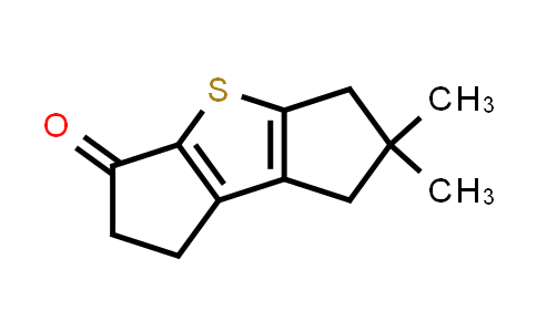CAS No. 1346672-68-1, 6,6-Dimethyl-1,2,6,7-tetrahydrodicyclopenta[b,d]thiophen-3(5H)-one