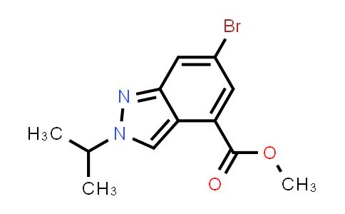 CAS No. 1346702-53-1, Methyl 6-bromo-2-(propan-2-yl)-2H-indazole-4-carboxylate