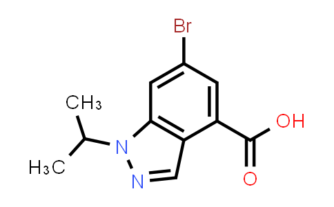 CAS No. 1346702-54-2, 6-Bromo-1-isopropyl-1H-indazole-4-carboxylic acid