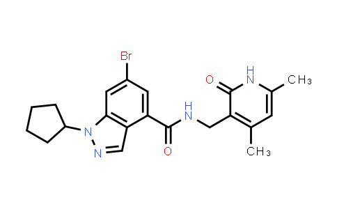 1346703-22-7 | 6-Bromo-1-cyclopentyl-N-[(4,6-dimethyl-2-oxo-1,2-dihydropyridin-3-yl)methyl]-1H-indazole-4-carboxamide