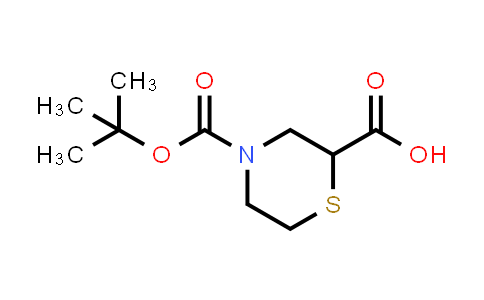 CAS No. 134676-67-8, 4-(tert-Butoxycarbonyl)thiomorpholine-2-carboxylic acid