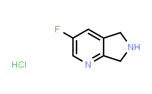 CAS No. 1346808-65-8, 3-Fluoro-5H,6H,7H-pyrrolo[3,4-b]pyridine hydrochloride