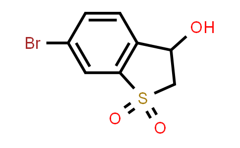 CAS No. 1346818-94-7, 6-Bromo-3-hydroxy-2,3-dihydrobenzo[b]thiophene 1,1-dioxide