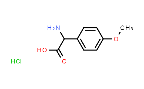 CAS No. 134722-07-9, 2-Amino-2-(4-methoxyphenyl)acetic acid hydrochloride