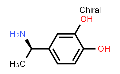 CAS No. 134856-03-4, 1,2-Benzenediol, 4-(1-aminoethyl)-, (R)- (9CI)