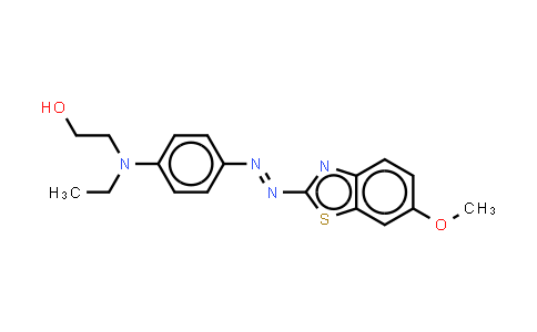 CAS No. 13486-43-6, 2-N-Ethyl-p-(6-methoxybenzothiazol-2-yl)azoanilinoethanol
