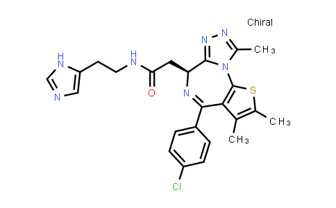 CAS No. 1349067-81-7, (S)-N-(2-(1H-Imidazol-5-yl)ethyl)-2-(4-(4-chlorophenyl)-2,3,9-trimethyl-6H-thieno[3,2-f][1,2,4]triazolo[4,3-a][1,4]diazepin-6-yl)acetamide