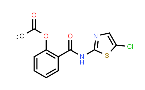 CAS No. 1349090-91-0, 2-(Acetyloxy)-N-(5-chloro-2-thiazolyl)benzamide