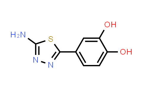 CAS No. 134952-04-8, 4-(5-Amino-1,3,4-thiadiazol-2-yl)benzene-1,2-diol
