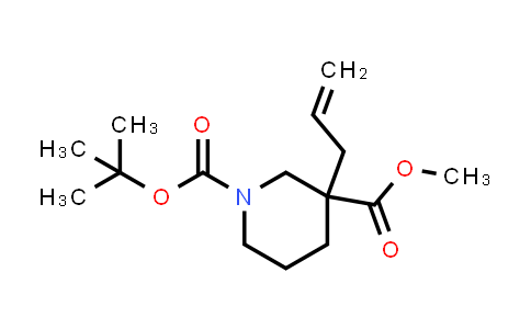 CAS No. 1349644-17-2, 1-tert-Butyl 3-methyl 3-(prop-2-en-1-yl)piperidine-1,3-dicarboxylate