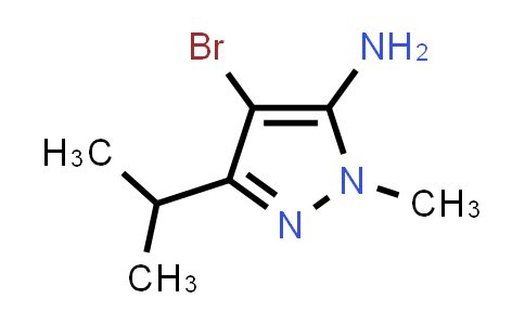 CAS No. 1349718-80-4, 4-Bromo-2-methyl-5-propan-2-ylpyrazol-3-amine